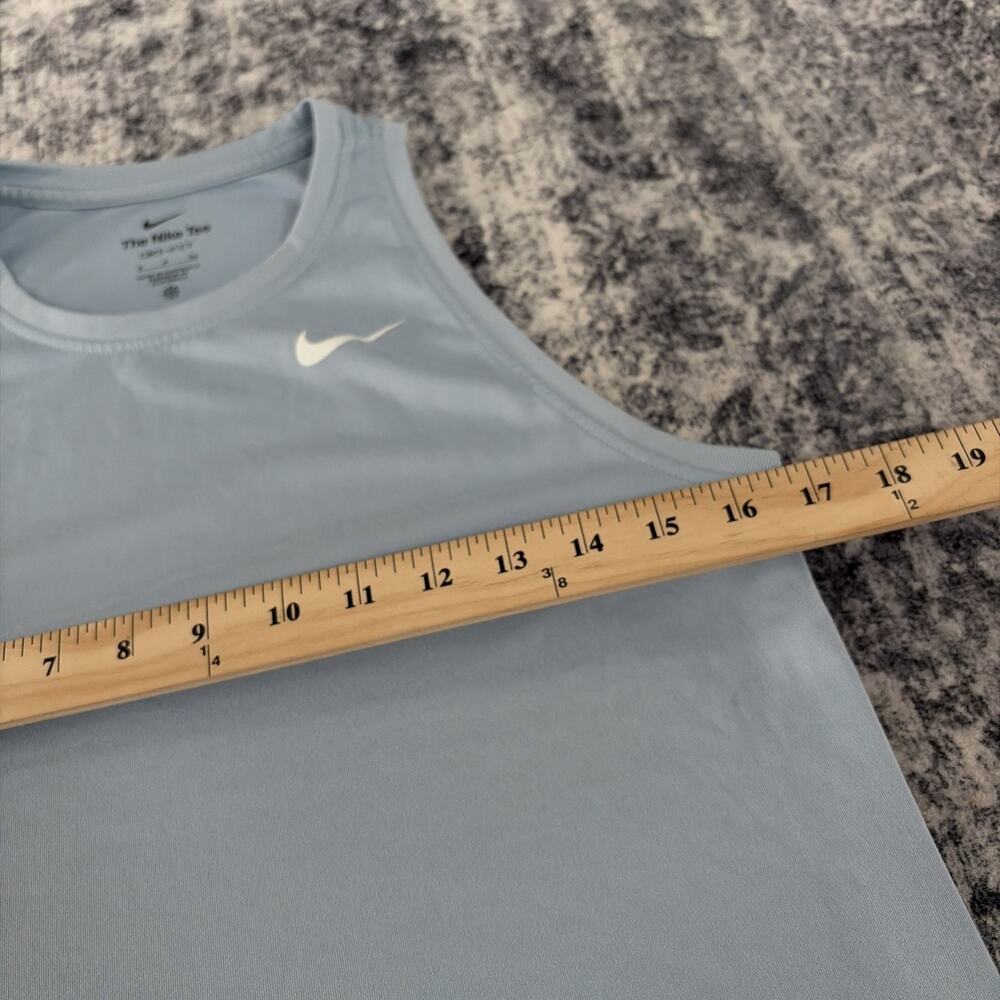 Nike Women's Dri-FIT Training Tank Top Celestine Blue Size S Small DX0701-442 - Picture 5 of 10